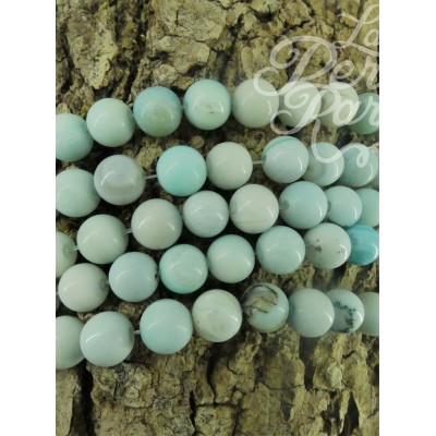 Ronde 10 - Agate naturelle turquoise (5 pces)